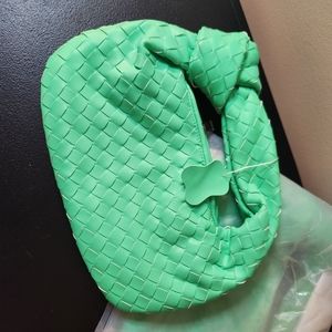 PU Leather Woven Handbad